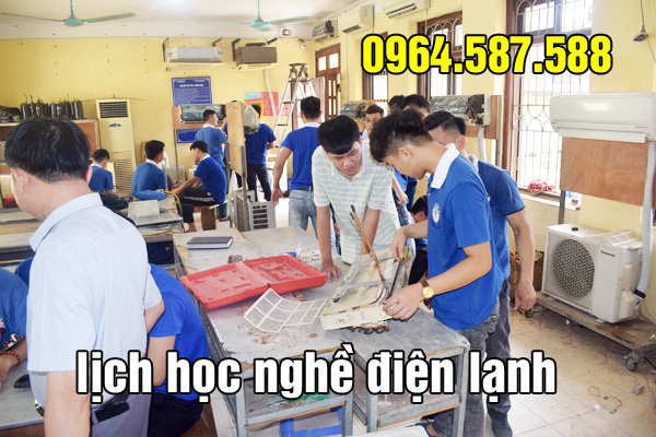 lịch học nghề điện lạnh